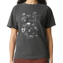 Load image into Gallery viewer, Night faces T-shirt (Charcoal)