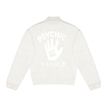 Load image into Gallery viewer, Psychic 9-5 Club Bomber Jacket – White with White Print